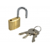 Brass Padlock 30mm 3 Keys